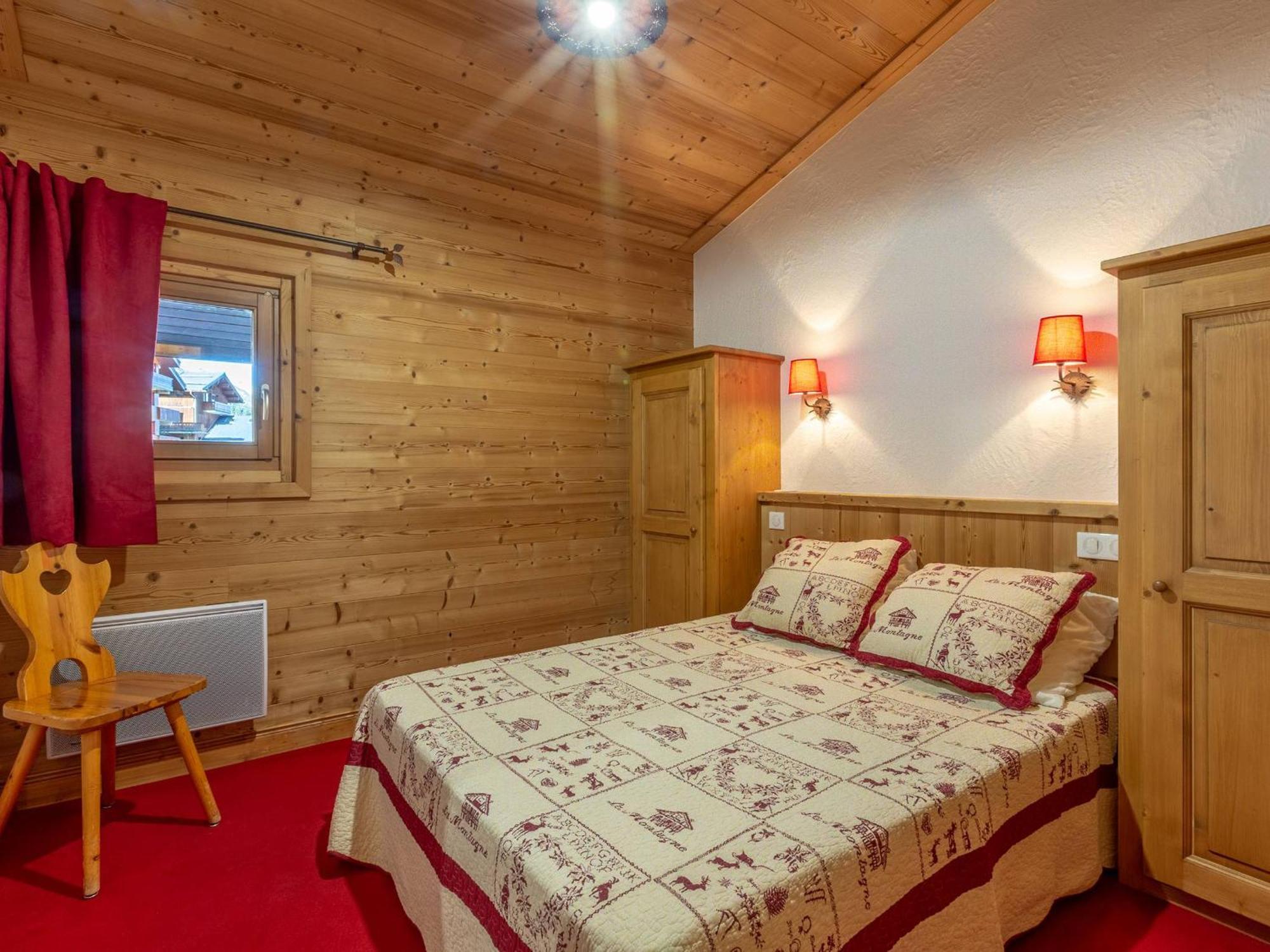 Ferienwohnung Charmant Duplex 8 Pers. Skis Aux Pieds A Meribel Mottaret, Balcon, Cuisine Equipee, Animaux Admis - Fr-1-355-141 Exterior foto