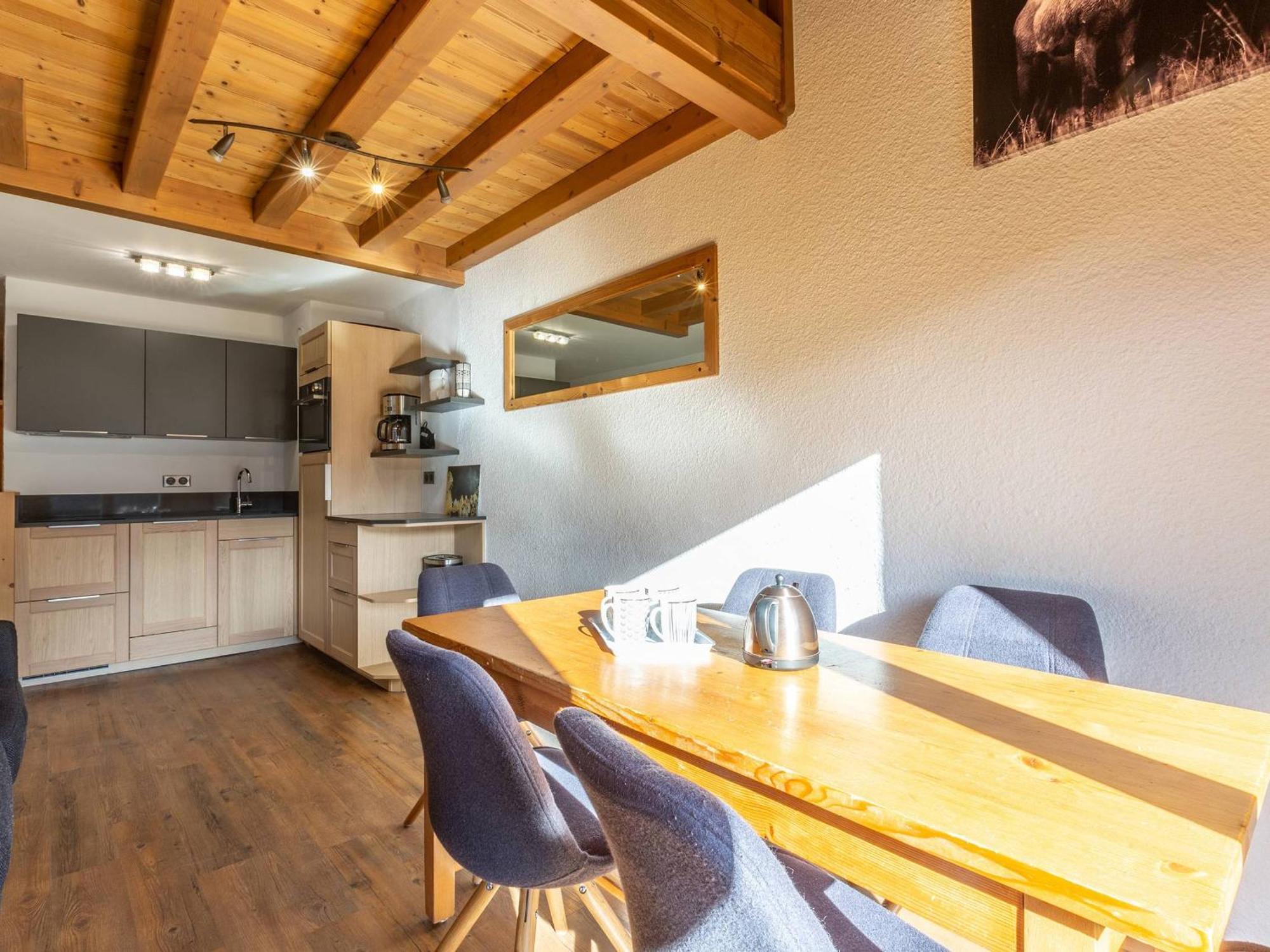 Ferienwohnung Charmant Duplex 8 Pers. Skis Aux Pieds A Meribel Mottaret, Balcon, Cuisine Equipee, Animaux Admis - Fr-1-355-141 Exterior foto